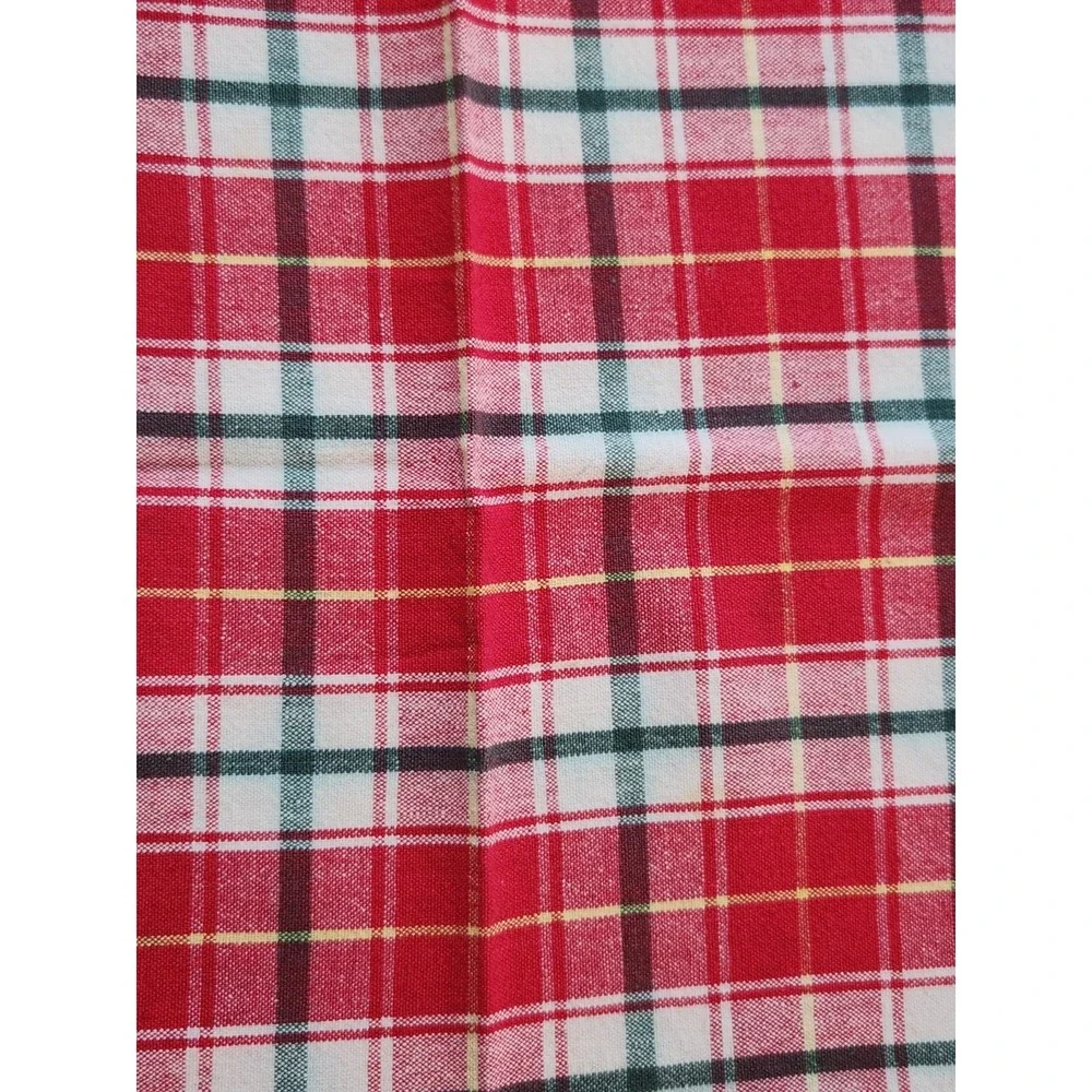 Vintage Plaid Tartan Classic Christmas Fabric‎  Linen Napkins 13
